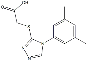 2-{[4-(3,5-dimethylphenyl)-4H-1,2,4-triazol-3-yl]sulfanyl}acetic acid 구조식 이미지