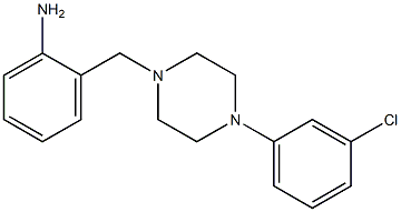 2-{[4-(3-chlorophenyl)piperazin-1-yl]methyl}aniline Structure