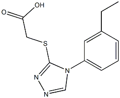 2-{[4-(3-ethylphenyl)-4H-1,2,4-triazol-3-yl]sulfanyl}acetic acid Structure