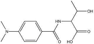 2-{[4-(dimethylamino)benzoyl]amino}-3-hydroxybutanoic acid 구조식 이미지