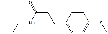 2-{[4-(methylsulfanyl)phenyl]amino}-N-propylacetamide Structure