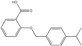 2-{[4-(propan-2-yl)phenyl]methoxy}benzoic acid 구조식 이미지