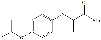 2-{[4-(propan-2-yloxy)phenyl]amino}propanamide Structure