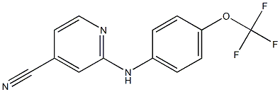 2-{[4-(trifluoromethoxy)phenyl]amino}pyridine-4-carbonitrile Structure