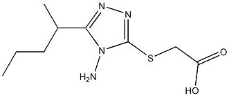 2-{[4-amino-5-(pentan-2-yl)-4H-1,2,4-triazol-3-yl]sulfanyl}acetic acid 구조식 이미지