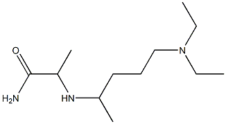 2-{[5-(diethylamino)pentan-2-yl]amino}propanamide 구조식 이미지