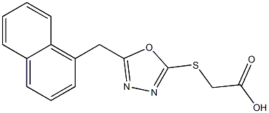 2-{[5-(naphthalen-1-ylmethyl)-1,3,4-oxadiazol-2-yl]sulfanyl}acetic acid Structure