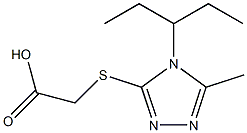 2-{[5-methyl-4-(pentan-3-yl)-4H-1,2,4-triazol-3-yl]sulfanyl}acetic acid 구조식 이미지