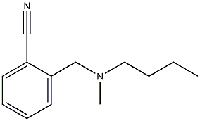 2-{[butyl(methyl)amino]methyl}benzonitrile Structure