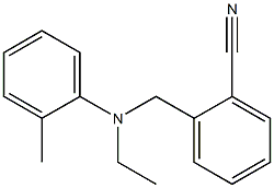2-{[ethyl(2-methylphenyl)amino]methyl}benzonitrile Structure