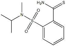 2-{[isopropyl(methyl)amino]sulfonyl}benzenecarbothioamide 구조식 이미지