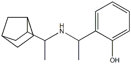 2-{1-[(1-{bicyclo[2.2.1]heptan-2-yl}ethyl)amino]ethyl}phenol Structure