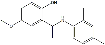 2-{1-[(2,4-dimethylphenyl)amino]ethyl}-4-methoxyphenol 구조식 이미지