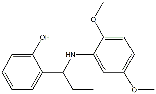 2-{1-[(2,5-dimethoxyphenyl)amino]propyl}phenol Structure