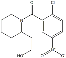 2-{1-[(2-chloro-5-nitrophenyl)carbonyl]piperidin-2-yl}ethan-1-ol Structure