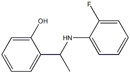 2-{1-[(2-fluorophenyl)amino]ethyl}phenol Structure