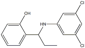 2-{1-[(3,5-dichlorophenyl)amino]propyl}phenol 구조식 이미지