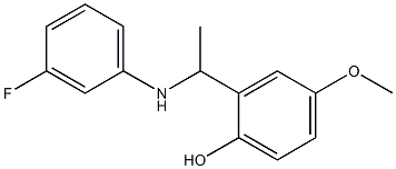 2-{1-[(3-fluorophenyl)amino]ethyl}-4-methoxyphenol Structure