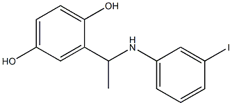 2-{1-[(3-iodophenyl)amino]ethyl}benzene-1,4-diol Structure