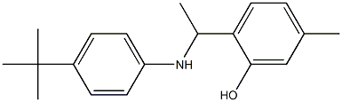 2-{1-[(4-tert-butylphenyl)amino]ethyl}-5-methylphenol Structure