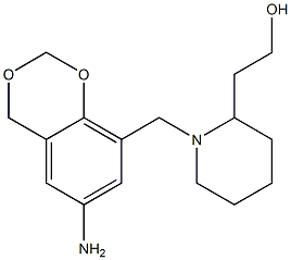 2-{1-[(6-amino-2,4-dihydro-1,3-benzodioxin-8-yl)methyl]piperidin-2-yl}ethan-1-ol Structure