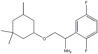 2-{1-amino-2-[(3,3,5-trimethylcyclohexyl)oxy]ethyl}-1,4-difluorobenzene Structure