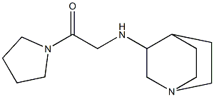 2-{1-azabicyclo[2.2.2]octan-3-ylamino}-1-(pyrrolidin-1-yl)ethan-1-one 구조식 이미지