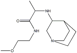2-{1-azabicyclo[2.2.2]octan-3-ylamino}-N-(2-methoxyethyl)propanamide 구조식 이미지
