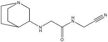 2-{1-azabicyclo[2.2.2]octan-3-ylamino}-N-(cyanomethyl)acetamide 구조식 이미지