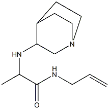 2-{1-azabicyclo[2.2.2]octan-3-ylamino}-N-(prop-2-en-1-yl)propanamide 구조식 이미지