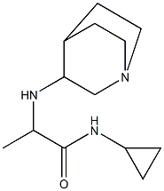 2-{1-azabicyclo[2.2.2]octan-3-ylamino}-N-cyclopropylpropanamide 구조식 이미지