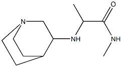 2-{1-azabicyclo[2.2.2]octan-3-ylamino}-N-methylpropanamide 구조식 이미지