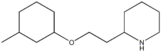 2-{2-[(3-methylcyclohexyl)oxy]ethyl}piperidine Structure