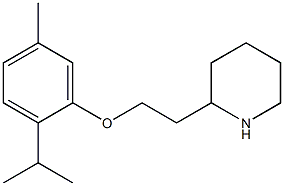 2-{2-[5-methyl-2-(propan-2-yl)phenoxy]ethyl}piperidine Structure