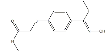 2-{4-[(1E)-N-hydroxypropanimidoyl]phenoxy}-N,N-dimethylacetamide Structure