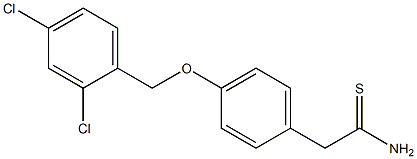 2-{4-[(2,4-dichlorophenyl)methoxy]phenyl}ethanethioamide Structure