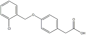 2-{4-[(2-chlorophenyl)methoxy]phenyl}acetic acid 구조식 이미지