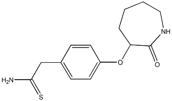 2-{4-[(2-oxoazepan-3-yl)oxy]phenyl}ethanethioamide Structure