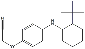 2-{4-[(2-tert-butylcyclohexyl)amino]phenoxy}acetonitrile 구조식 이미지