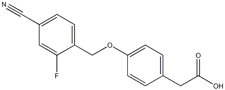 2-{4-[(4-cyano-2-fluorophenyl)methoxy]phenyl}acetic acid Structure