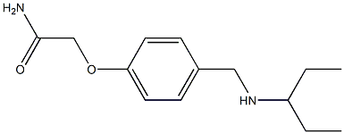 2-{4-[(pentan-3-ylamino)methyl]phenoxy}acetamide 구조식 이미지