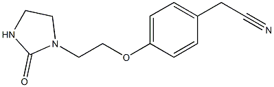 2-{4-[2-(2-oxoimidazolidin-1-yl)ethoxy]phenyl}acetonitrile 구조식 이미지