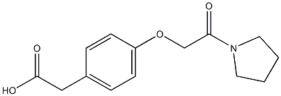 2-{4-[2-oxo-2-(pyrrolidin-1-yl)ethoxy]phenyl}acetic acid 구조식 이미지