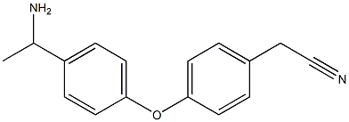 2-{4-[4-(1-aminoethyl)phenoxy]phenyl}acetonitrile Structure