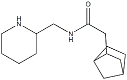 2-{bicyclo[2.2.1]heptan-2-yl}-N-(piperidin-2-ylmethyl)acetamide Structure