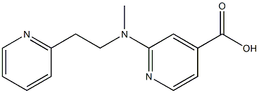 2-{methyl[2-(pyridin-2-yl)ethyl]amino}pyridine-4-carboxylic acid Structure