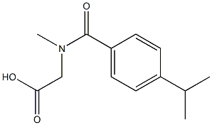 2-{N-methyl[4-(propan-2-yl)phenyl]formamido}acetic acid 구조식 이미지