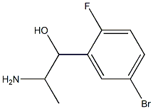 2-amino-1-(5-bromo-2-fluorophenyl)propan-1-ol 구조식 이미지