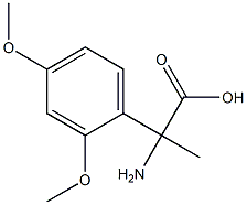 2-amino-2-(2,4-dimethoxyphenyl)propanoic acid 구조식 이미지