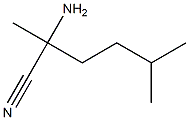 2-amino-2,5-dimethylhexanenitrile 구조식 이미지